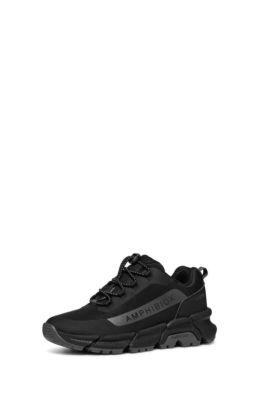 Geox Erkek Çocuk Siyah Flexyper Plus Abx Bağcıklı Waterproof Sneaker