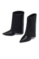Woman Black Stiletto Heels Leather Boat | Derimod