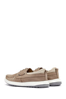Men's Beige Lace-Up Nubuck Leather Casual Shoes | Derimod