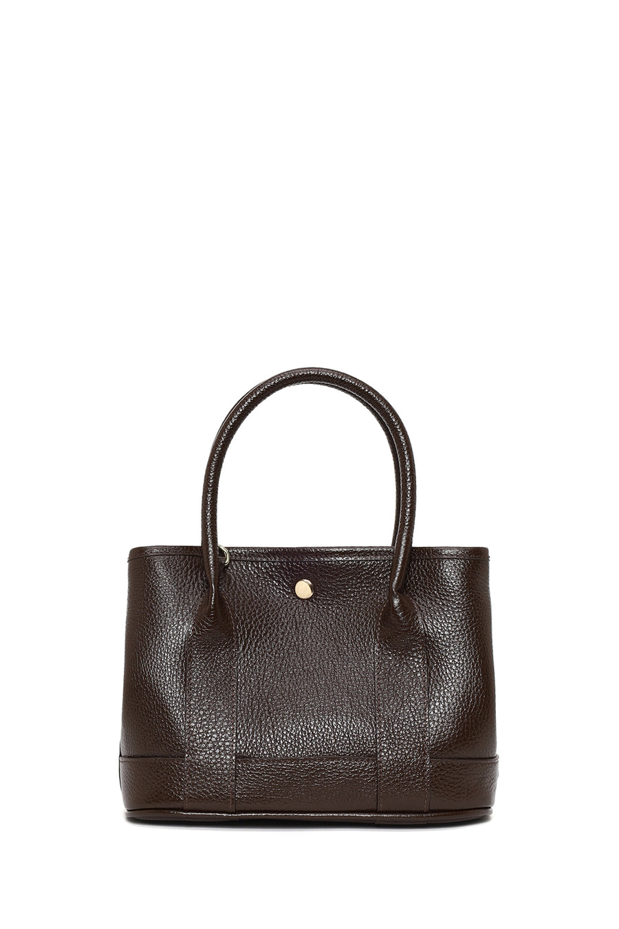 Woman Brown Long-Strap Mini Leather Shoulder Bag