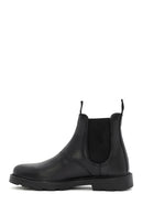 Male Black Leather Chelsea Boots | Derimod