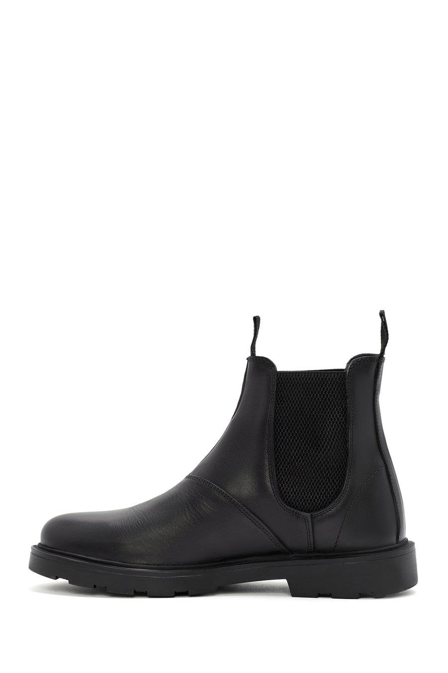 Male Black Leather Chelsea Boots