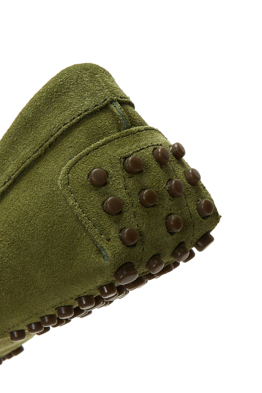 Women's Green Tassel Detailed Suede Leather Loafer