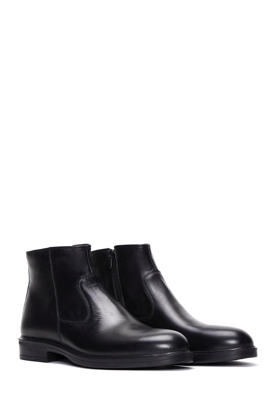 Men's Leather Casual Zipper Boots