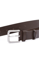 Men's Brown Leather Belt | Derimod