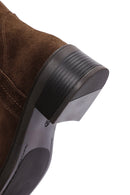 Women's Brown Suede Leather Boots | Derimod
