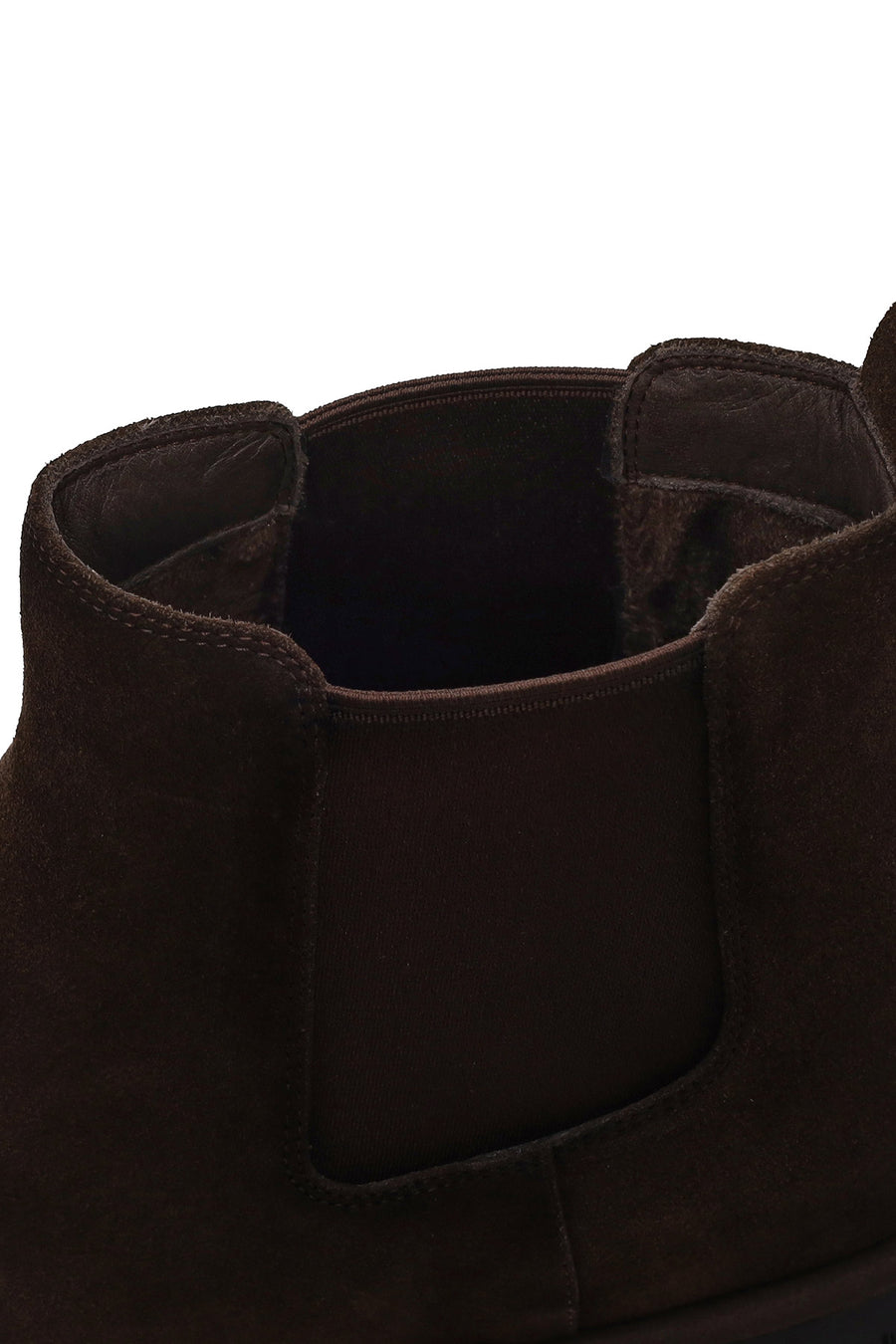 Male Brown Thick-Soled Suede Casual Chelsea Boots