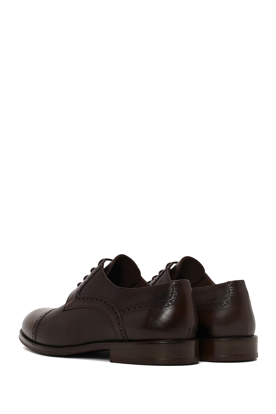 Male Brown Lace-up Leather Casual Shoes