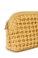 Women's Yellow Long Chain Strap Knitted Crossbody Bag | Derimod