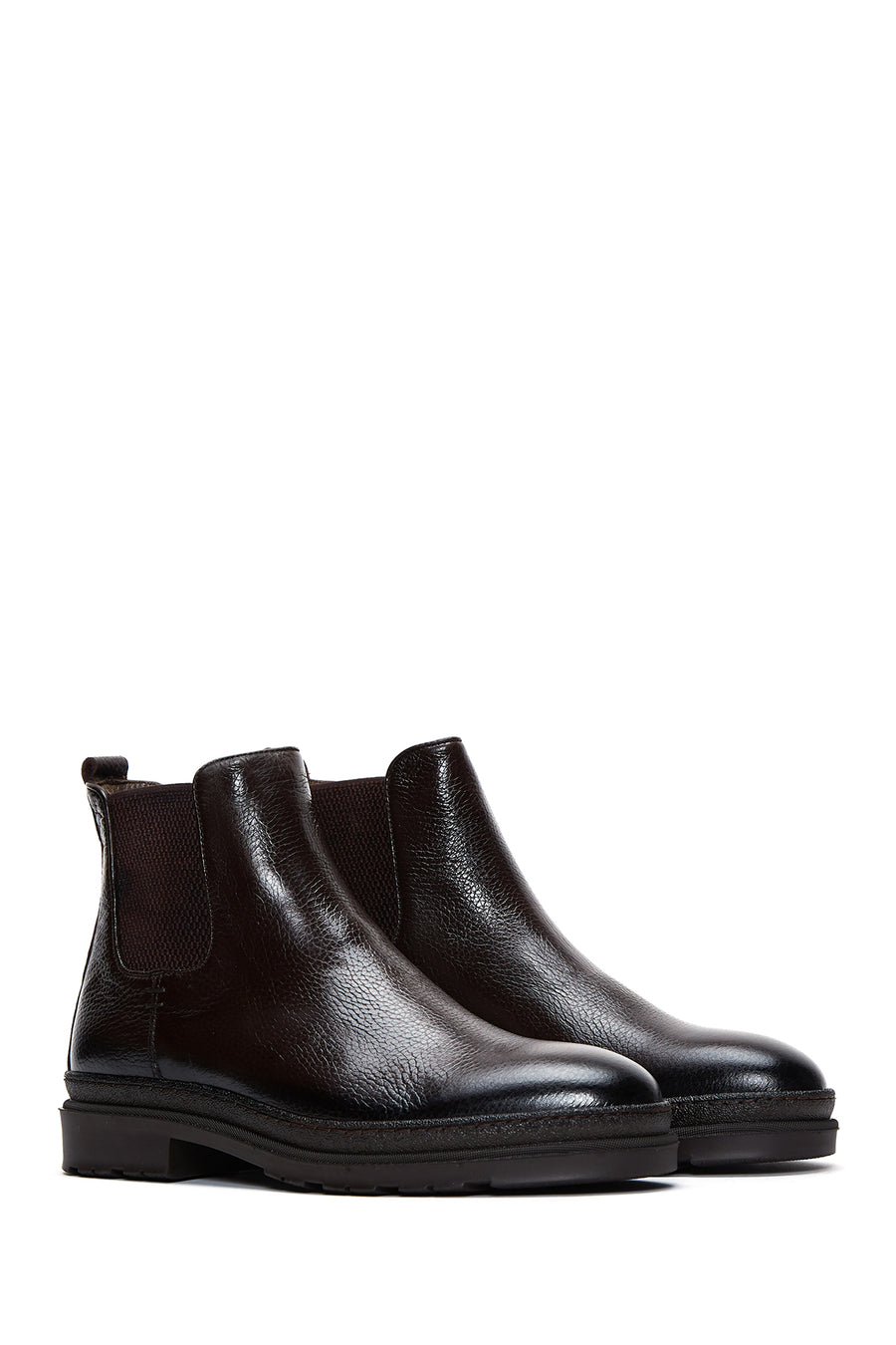 Men's Brown Leather Casual Chelsea Boots