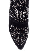 Women's Studded Suede Leather Boots | Derimod