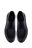 Male Black Lace-up Leather Casual Shoes | Derimod