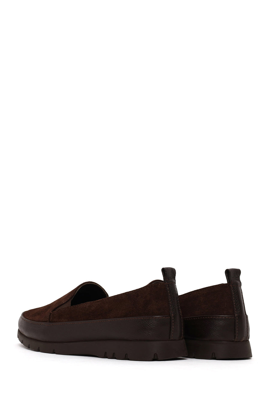 Woman Brown Suede Comfort Loafer