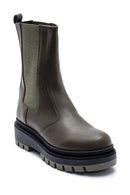 Women's Thick Soled Long Chelsea Boots | Derimod
