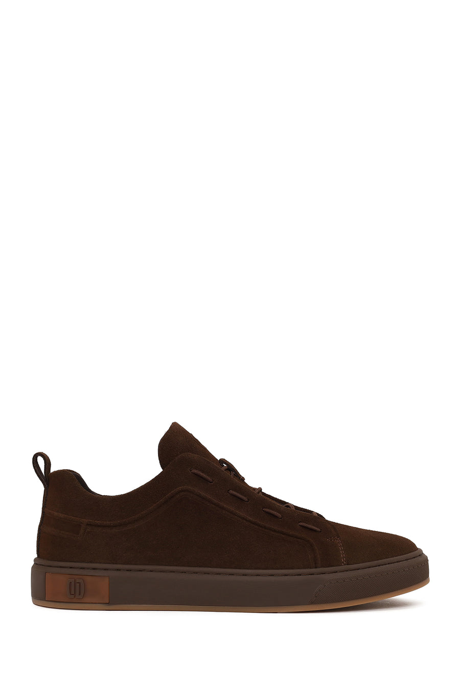 Erkek Kahverengi Kalın Tabanlı Süet Deri Sneaker WM680002DS | Derimod