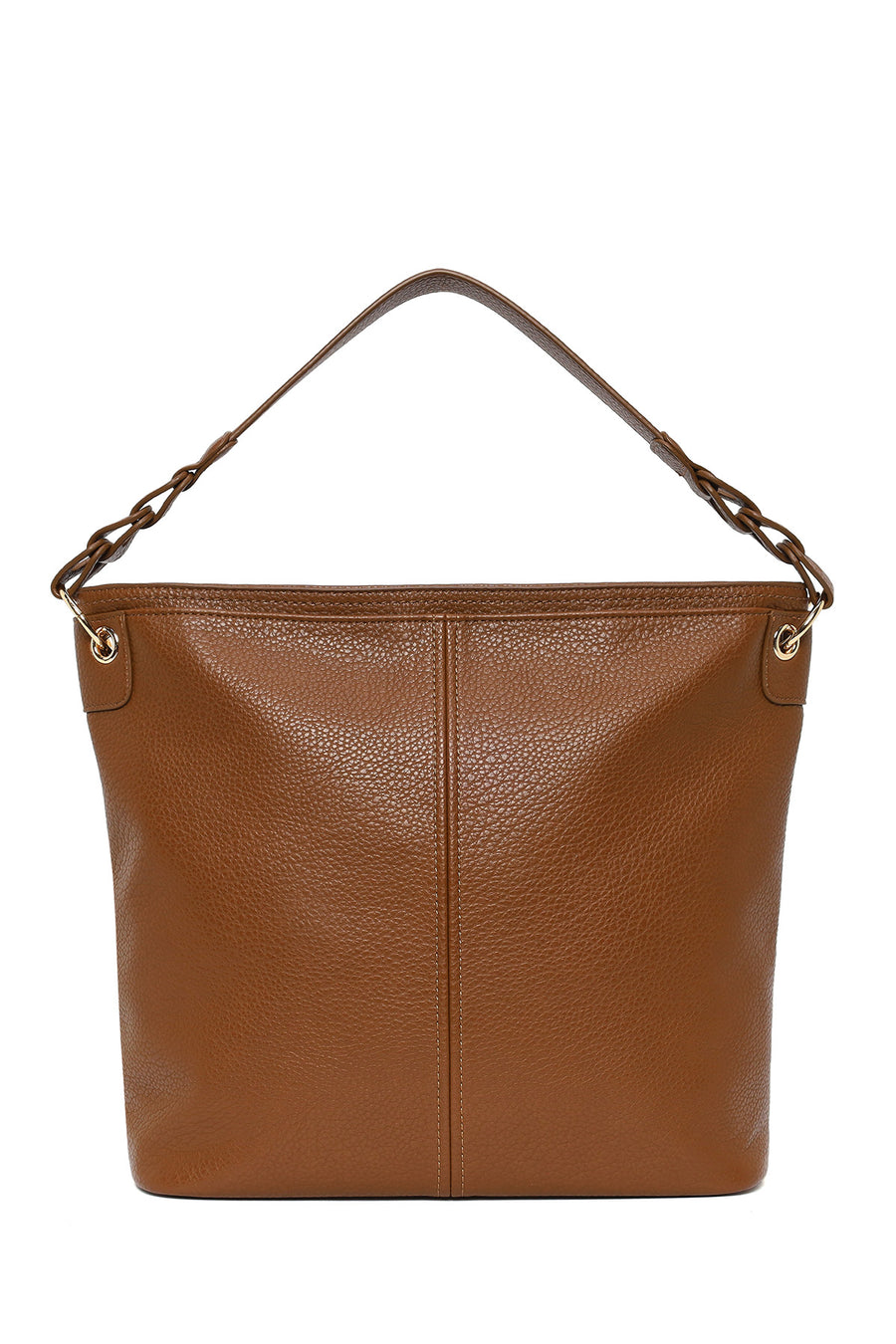 Woman Brown Long-Strap Shoulder Bag