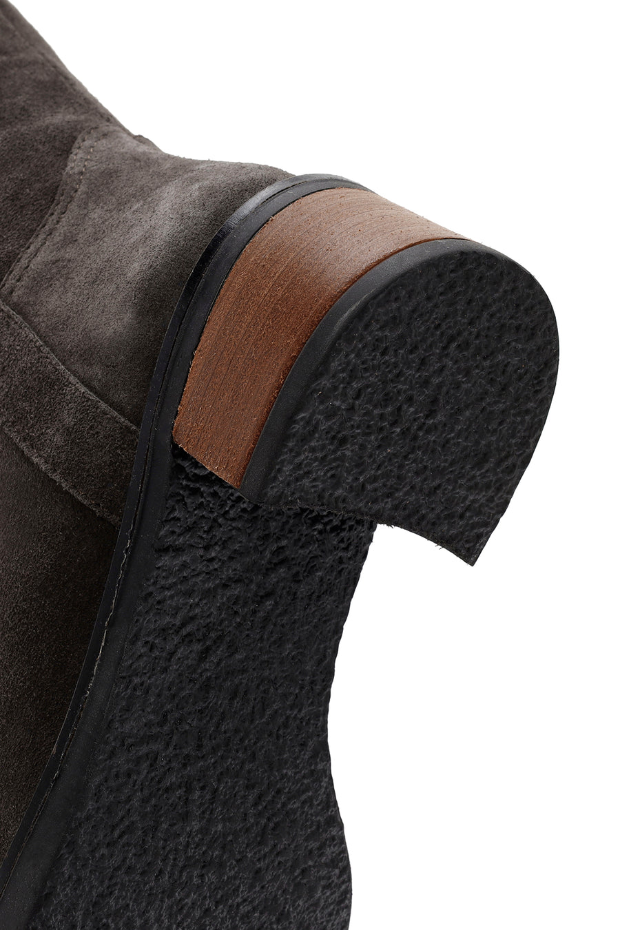 Women's Grey Suede Leather Boots