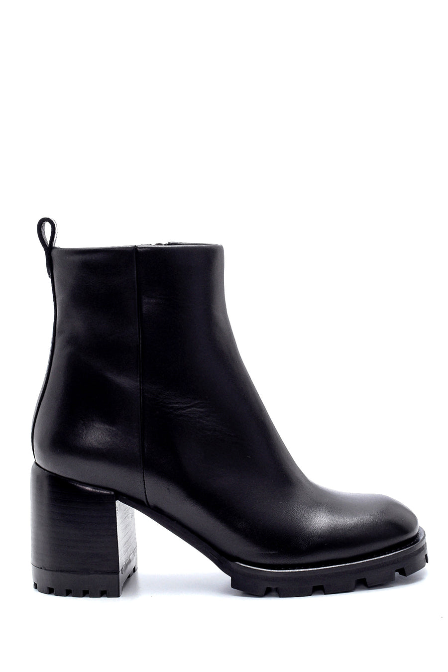 Women's Leather Heeled Boots 20WFD162418 | Derimod