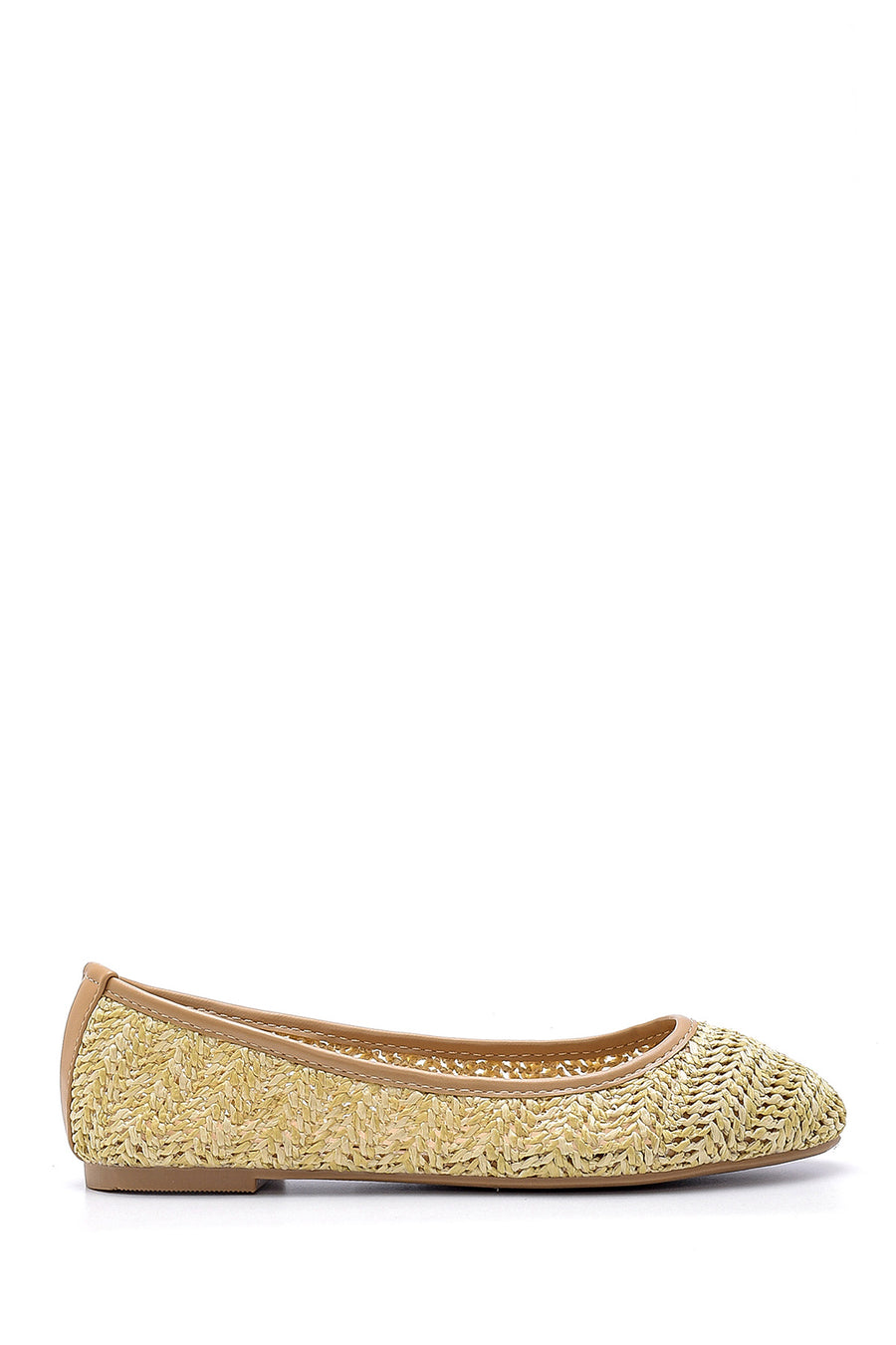 Women's Straw Ballerinas 20SFE1807M7 | Derimod