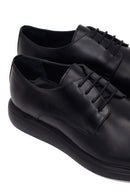 Male Black Lace-up Leather Casual Shoes | Derimod