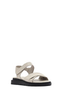 
Women's Gray Strapped Leather Sandal
 | Derimod