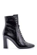 Women's Patent Leather Heeled Boots | Derimod