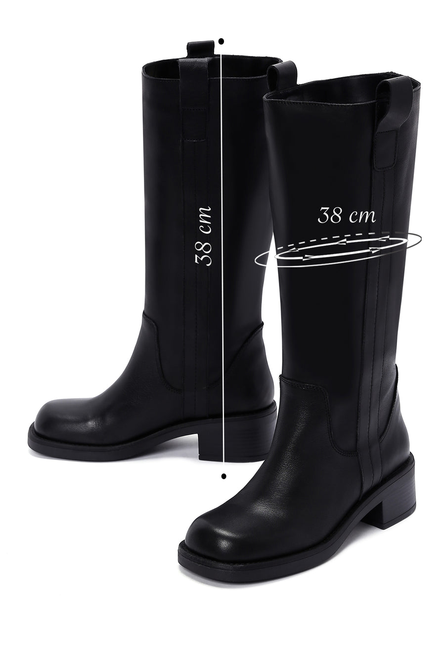 Women's Black Leather Boots