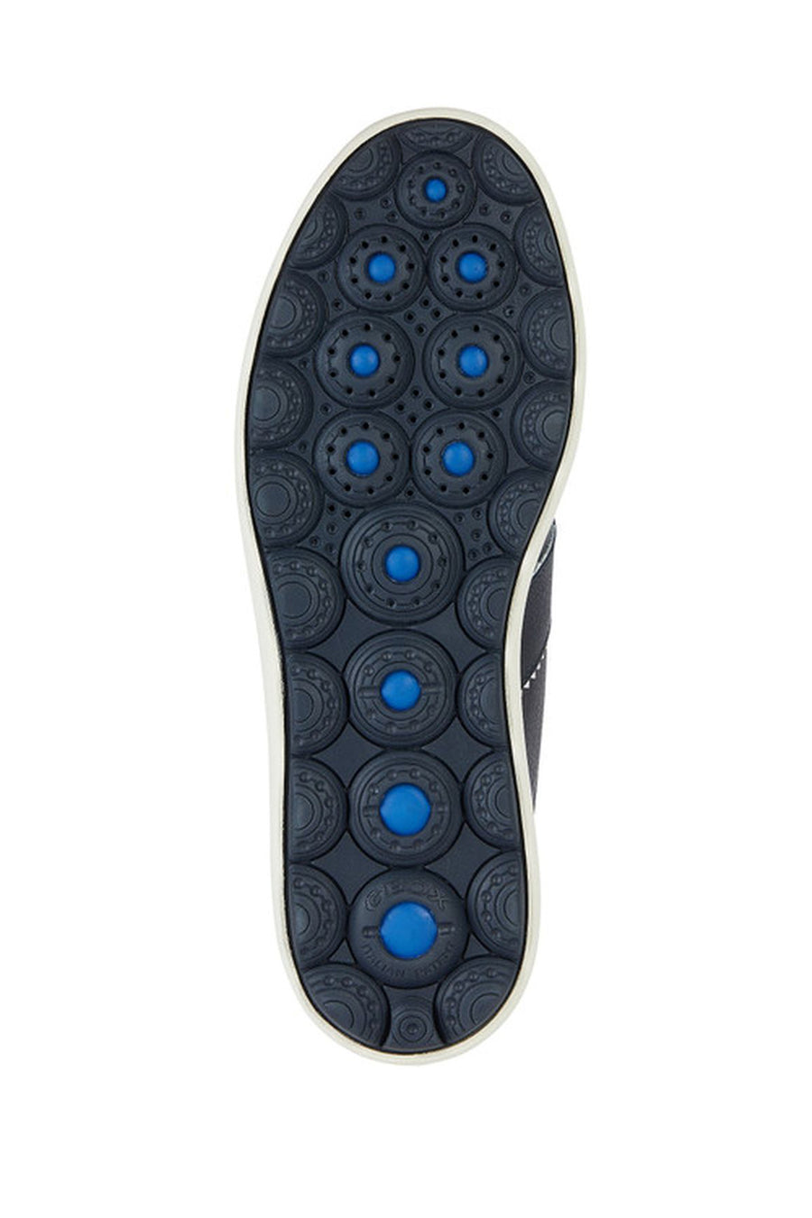 Geox Men's Navy Blue Spherica Vs Ec4 Lace-up Leather Sneaker