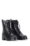 Zippered Women's Leather Boots | Derimod