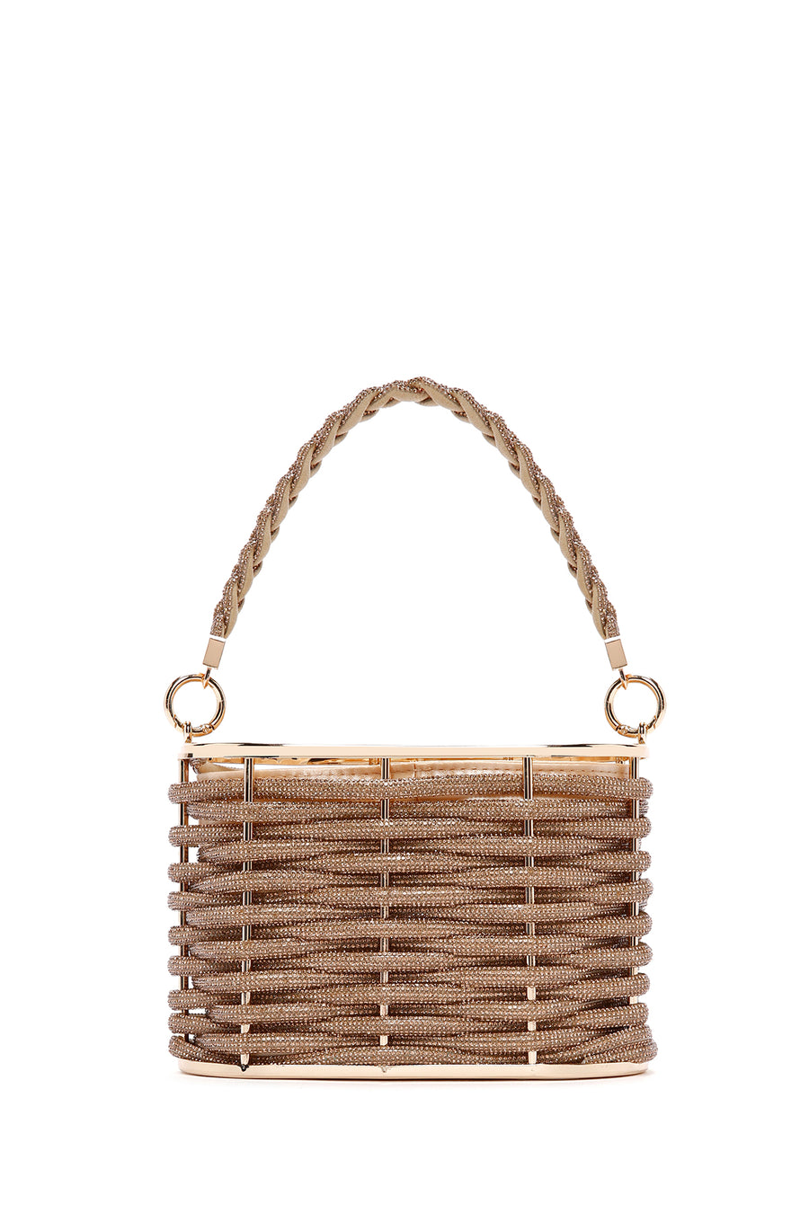 Women's Gold Stone Handbag