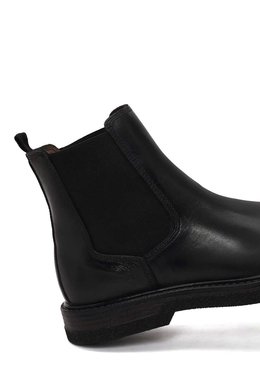 Male Black Leather Chelsea Boots