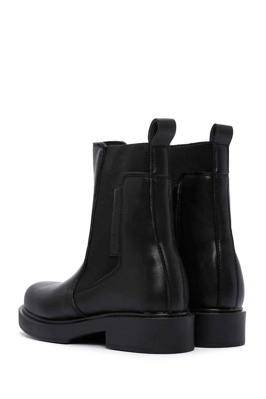 Women's Black Thick Soled Chelsea Boots