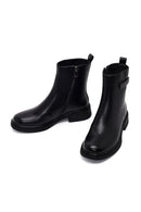 Women's Black Zipper Boots | Derimod