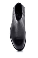 Men's Leather Casual Zipper Boots | Derimod
