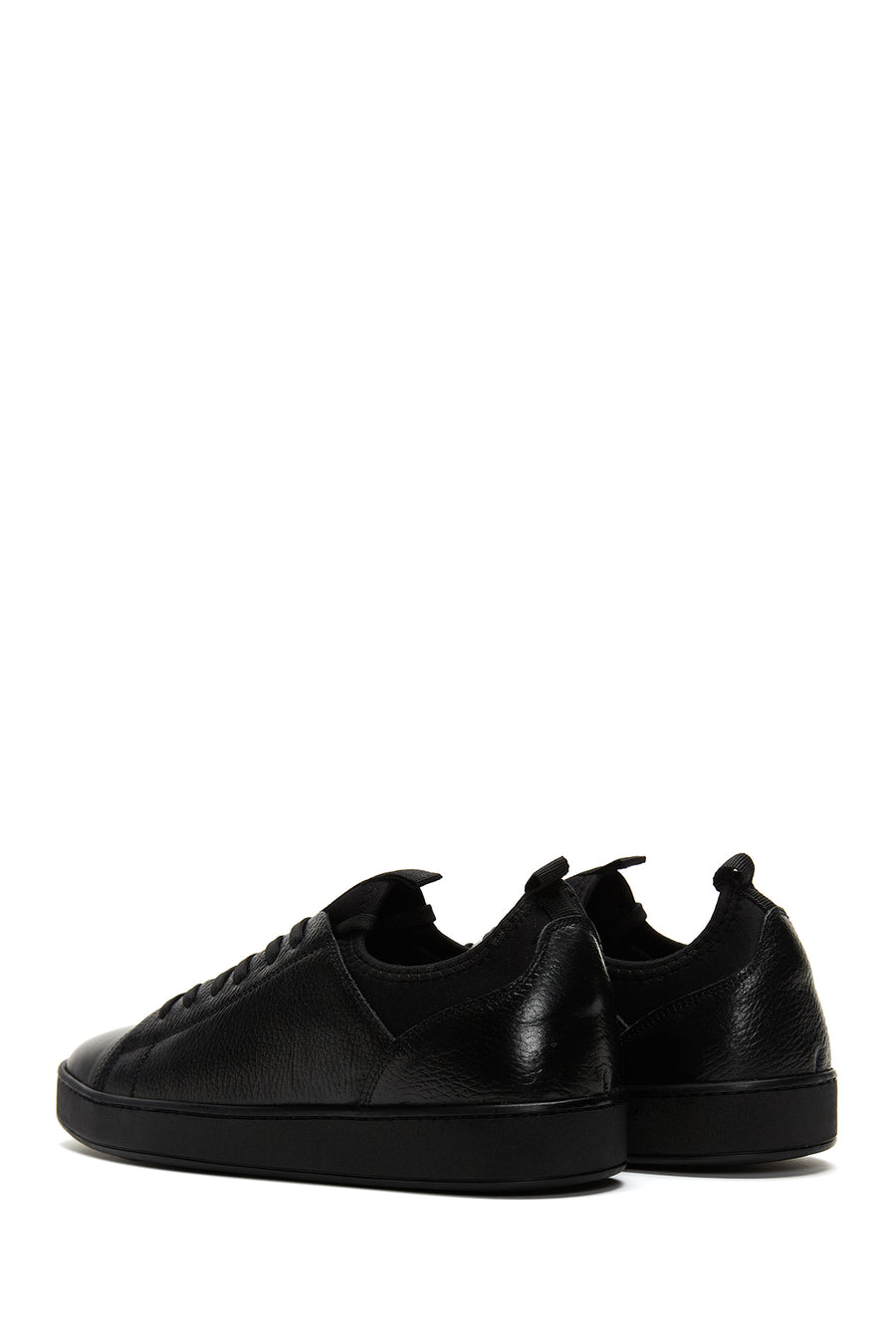 Erkek Siyah Deri Sneaker