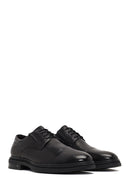 Men's Black Lace-Up Leather Classic Shoe | Derimod