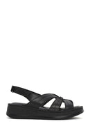 
Women's Black Thick Sole Leather Comfort Sandal
 | Derimod