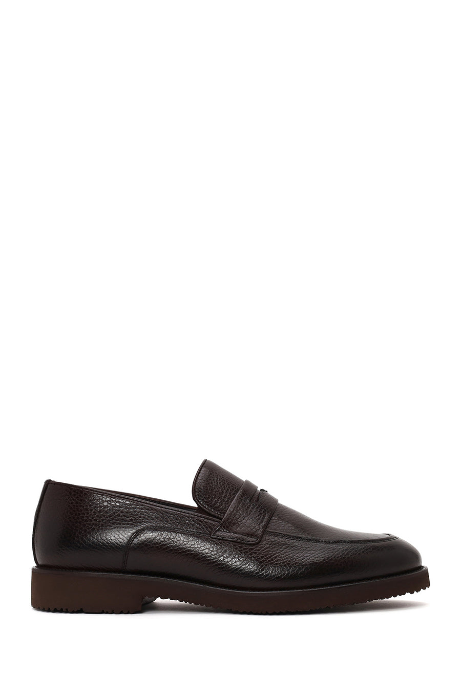 Erkek Kahverengi Deri Klasik Loafer WM710024DF | Derimod