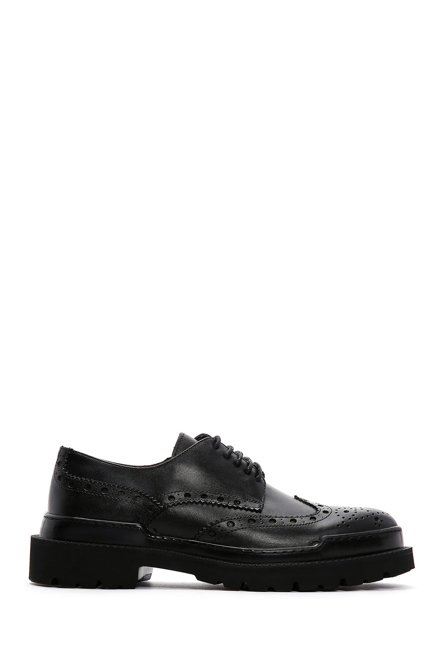 Men's Black Leather Casual Shoes 23WFD602818 | Derimod