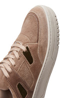 Women's Beige Suede Leather Sneaker | Derimod