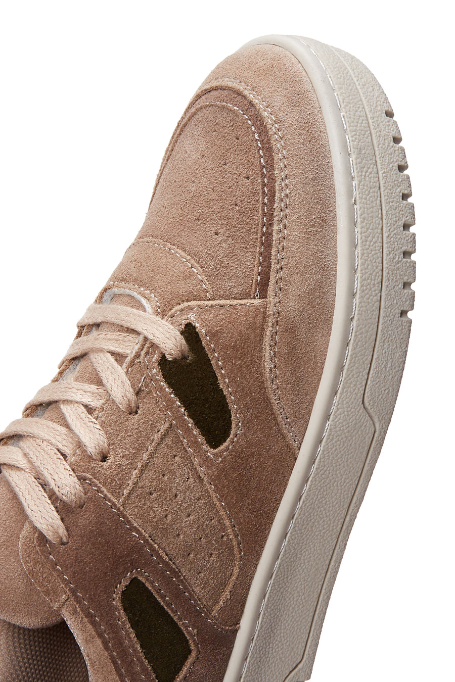 Women's Beige Suede Leather Sneaker