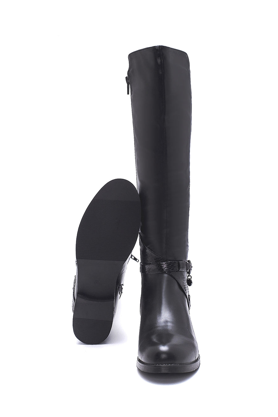 Women's Casual Buckle Detailed Boots