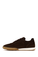 Male Brown Lace-Up Suede Leather Sneaker | Derimod