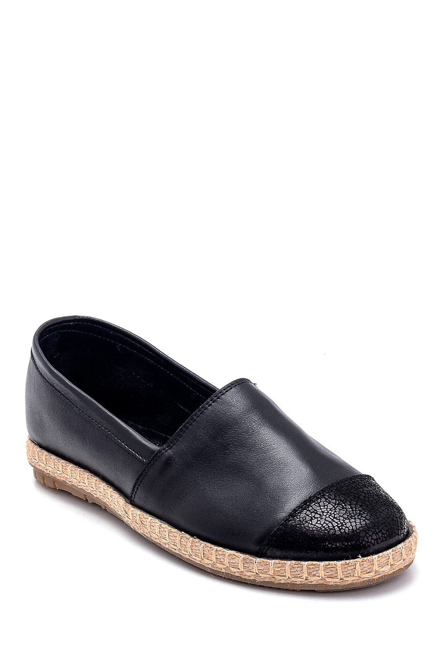 Women's Leather Espadrilles