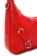 Women's Red Long Strap Patent Leather Shoulder Bag | Derimod