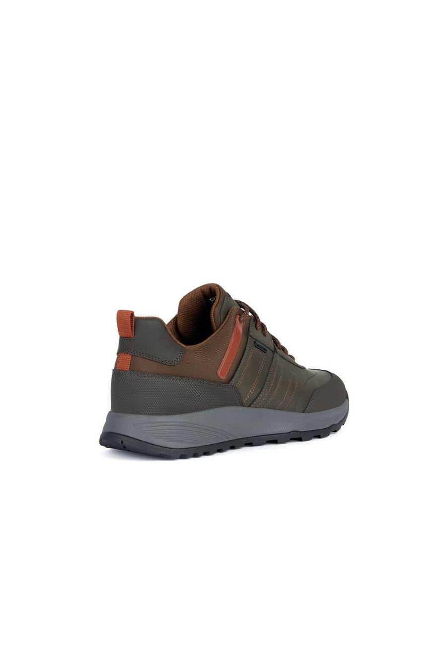 Geox Men's Brown Maro Lace-up Leather Sneaker