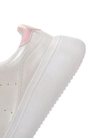 Women's White Lace-Up Thick Soled Sneaker | Derimod
