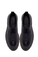 Male Black Lace-up Leather Casual Shoes | Derimod