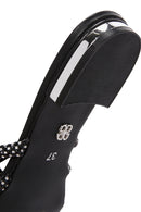 Women's Black Stone Slippers | Derimod