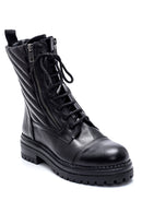 Women's Leather Quilted Boots | Derimod
